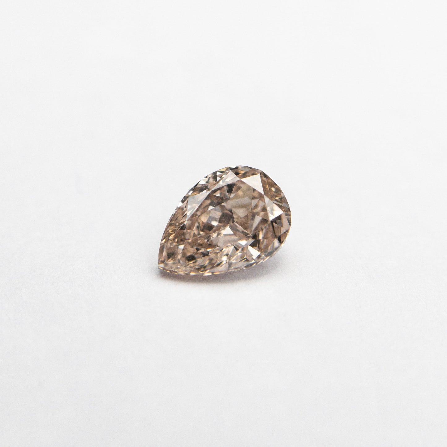 0.35ct 5.24x3.75x2.45mm GIA VS2 ファンシー ブラウン ピンク ペア ブリリアント 🇦🇺 24093-01