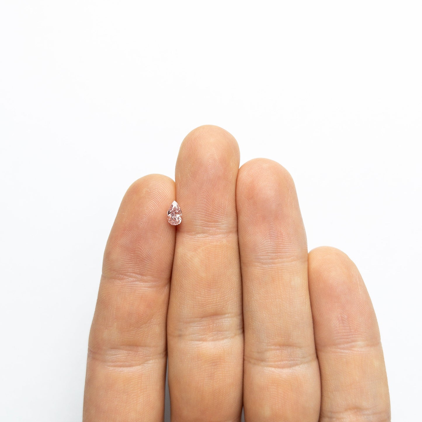 0.50ct 6.21x3.75x2.84mm GIA SI2 ファンシー オレンジ ピンク ペア ブリリアント 24130-01