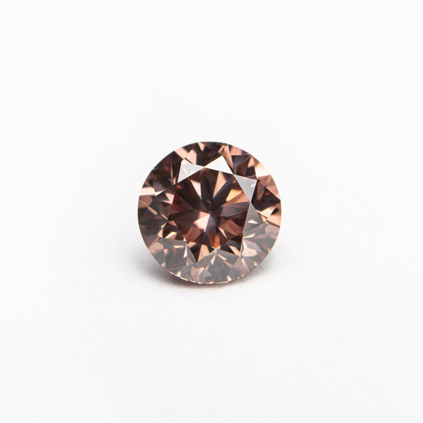 0.70ct 5.51x5.48x3.62 GIA SI1 ファンシー ディープ オレンジ ピンク ラウンド ブリリアント 🇦🇺 24147-01