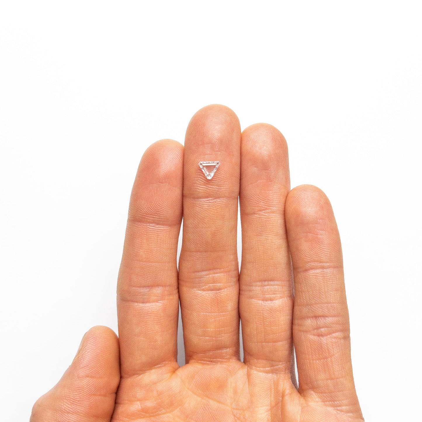 0.50ct 5.51x6.09x1.83mm SI2 F カット コーナー トライアングル ポートレート カット 19438-35