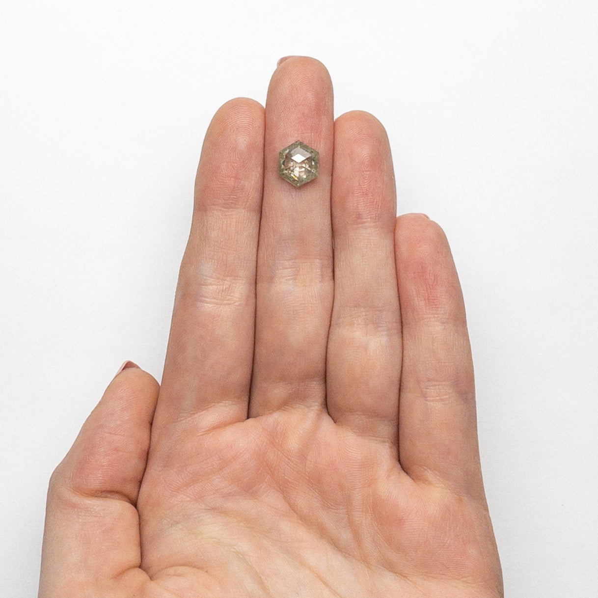 2.49ct 9.39x7.93x3.92mm ヘキサゴン ローズカット 19606-21