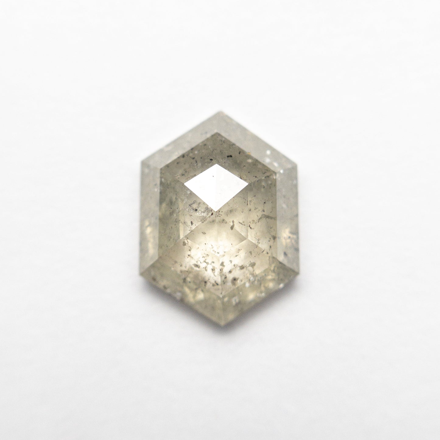 2.13ct 9.89x7.36x3.56mm ヘキサゴン ローズカット 19606-22