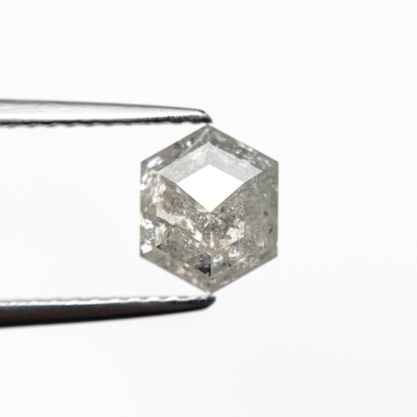 1.11ct 7.52x6.15x2.92mm ヘキサゴン ローズカット 19619-43