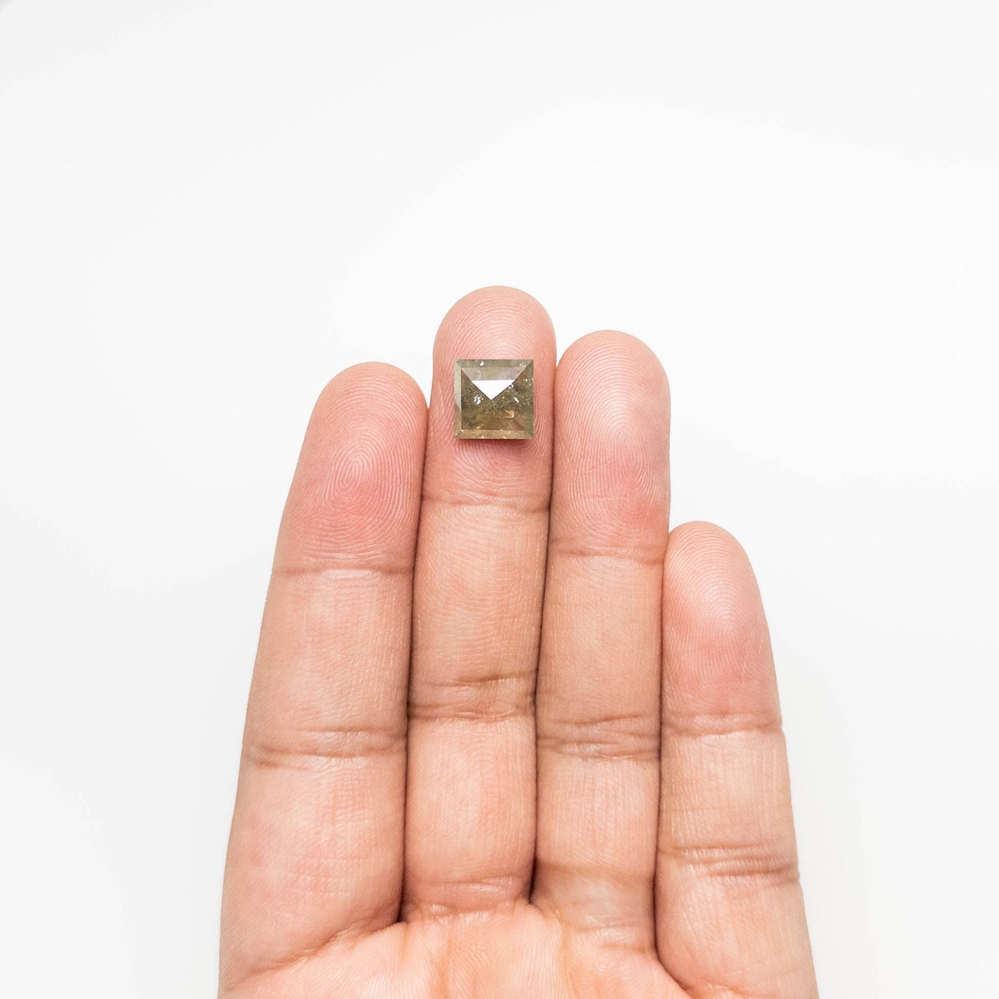 4.38ct 9.52x9.43x4.10mm スクエア ローズカット 19622-06