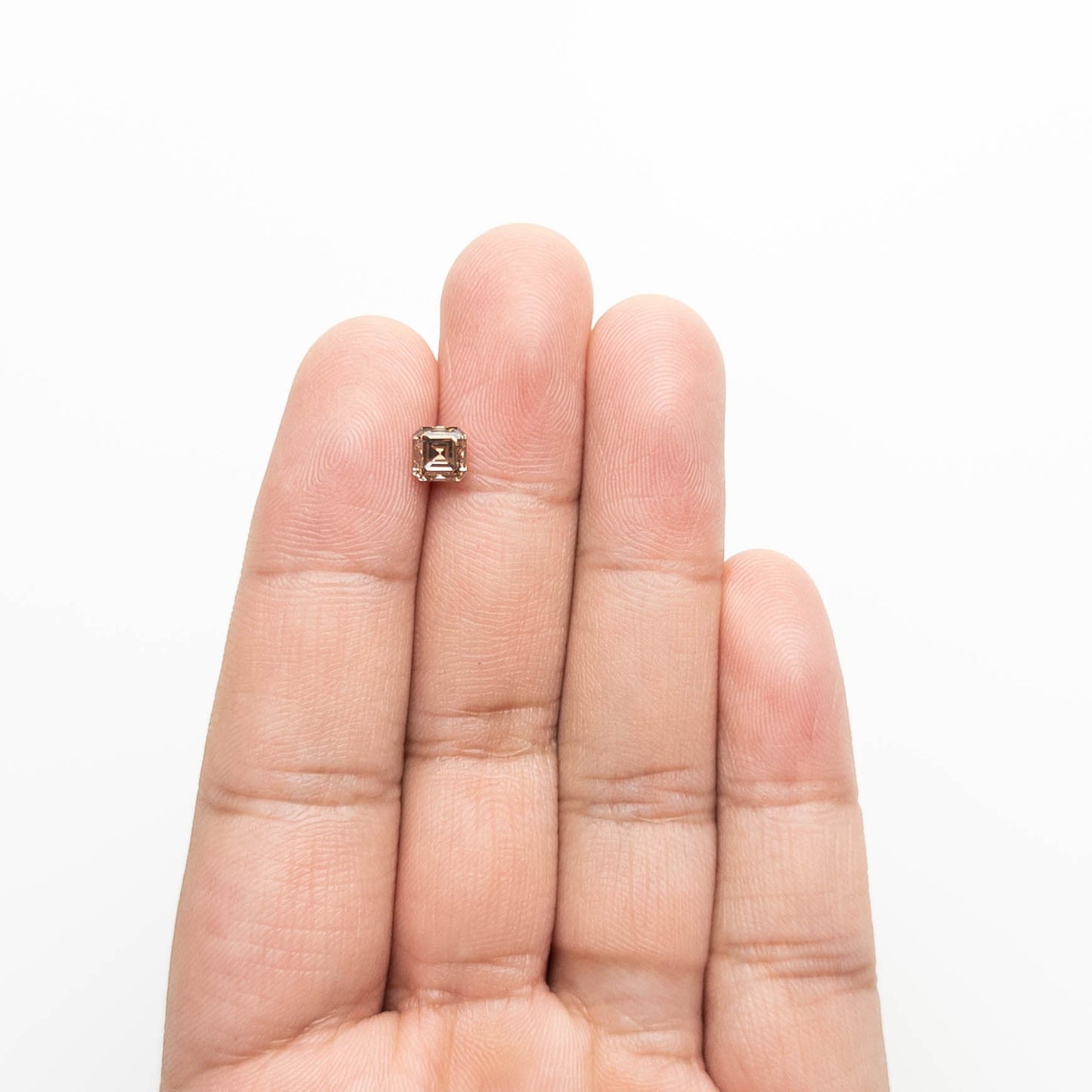 1.00ct 5.19x5.15x3.72mm SI1 C6 カットコーナー スクエア ステップカット 20705-31