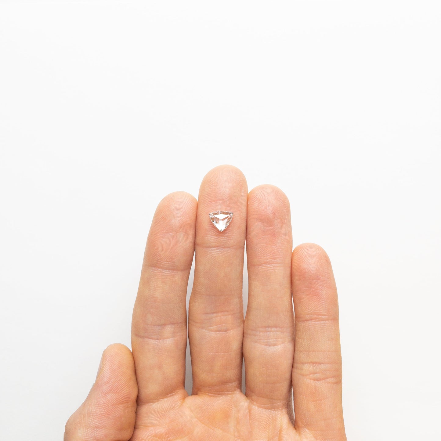 1.25ct 6.85x8.22x2.78mm SI2 F トリリオン ローズカット 🇨🇦 21119-01