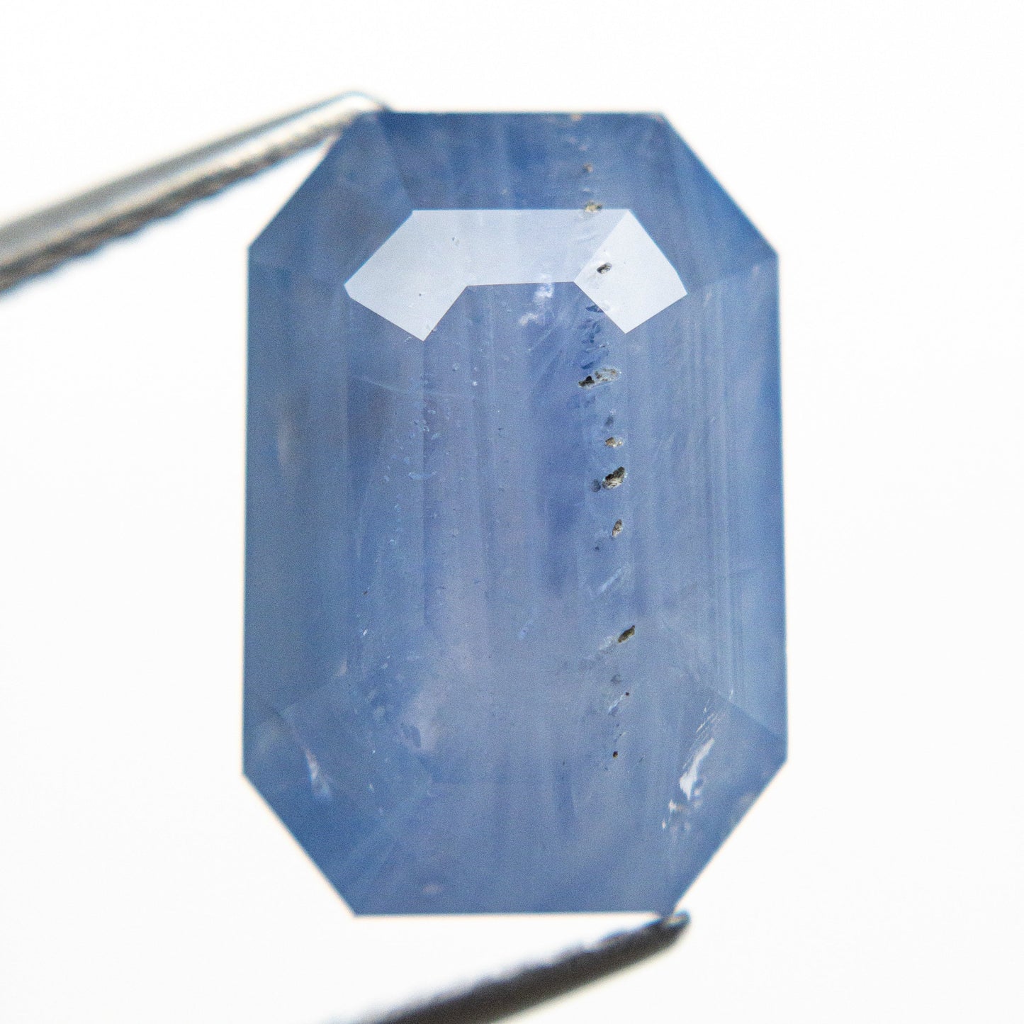 10.75ct 14.13x9.46x7.38mm カット コーナー レクタングル ステップ カット サファイア 21995-01