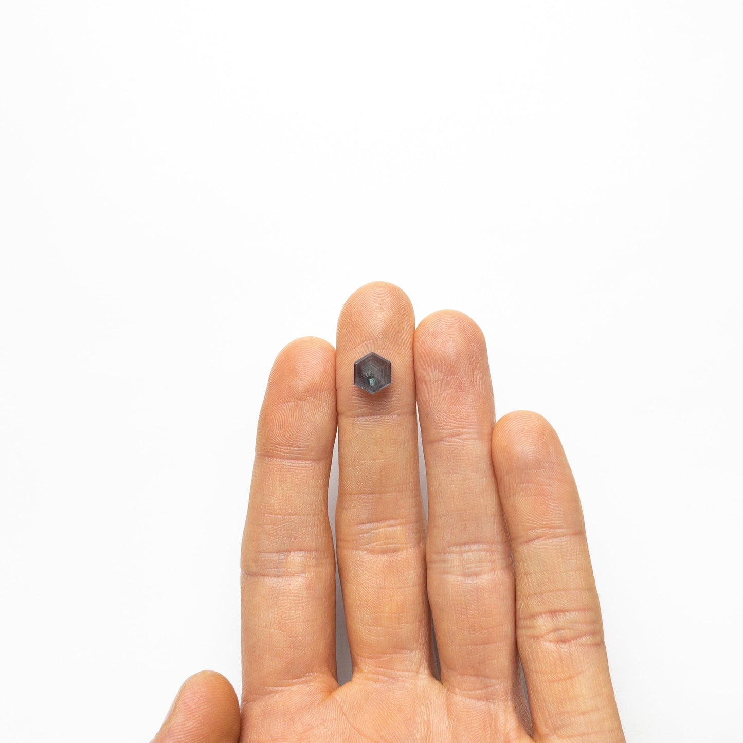 4.93ct 8.77x7.59x5.00mm ヘキサゴン スラブ サファイア 22220-01