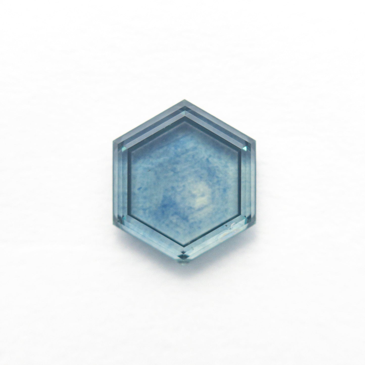 1.57ct 8.15x7.10x2.20mm ヘキサゴン ポートレートカット サファイア 23474-60