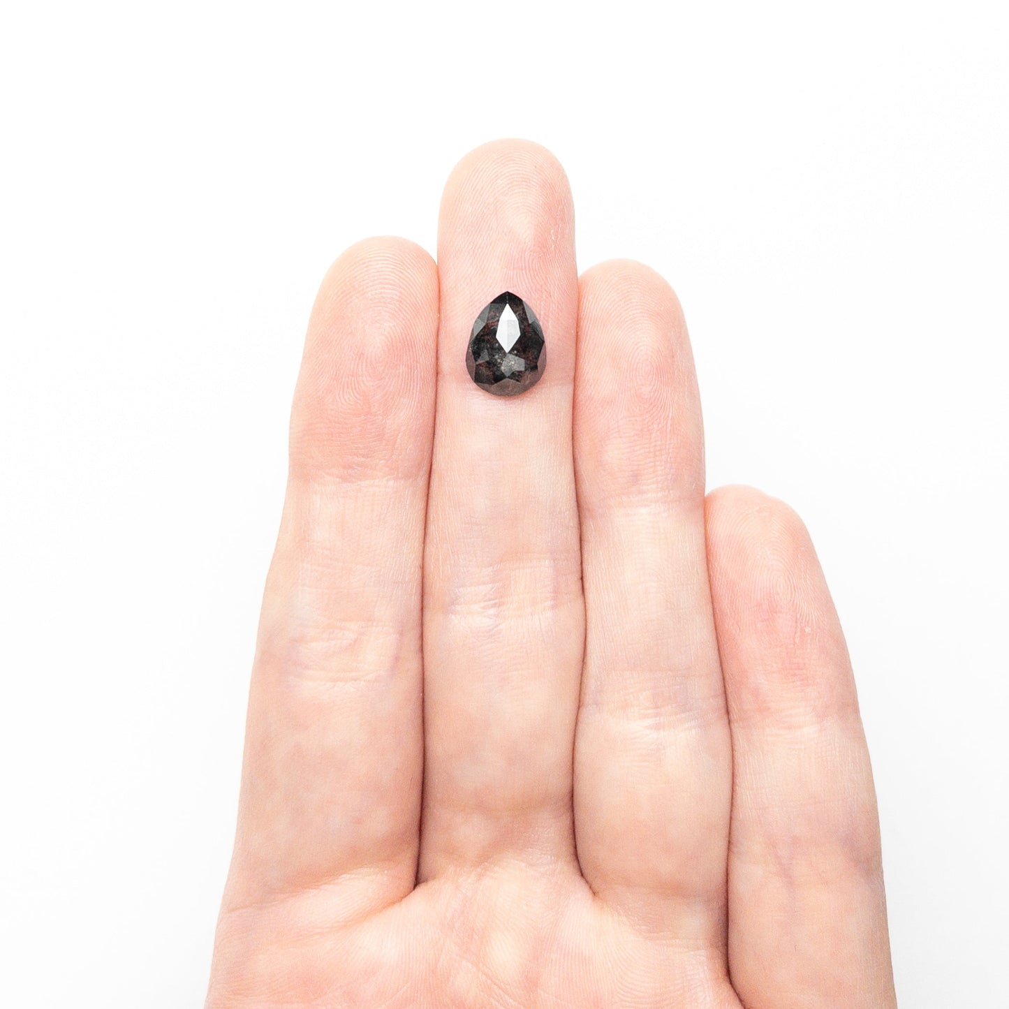 2.11ct 10.00x7.66x3.36mm ペアー ローズカット 23837-12