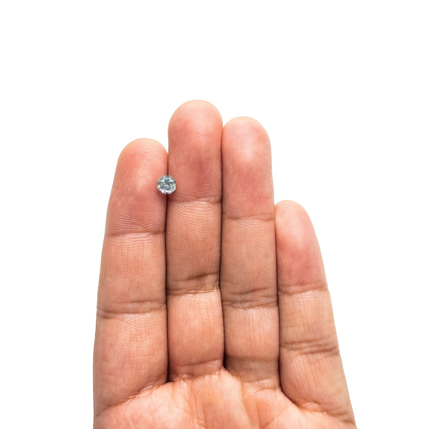 0.86ct 4.99x4.92x4.01mm カットコーナースクエアステップカットサファイア 23903-14