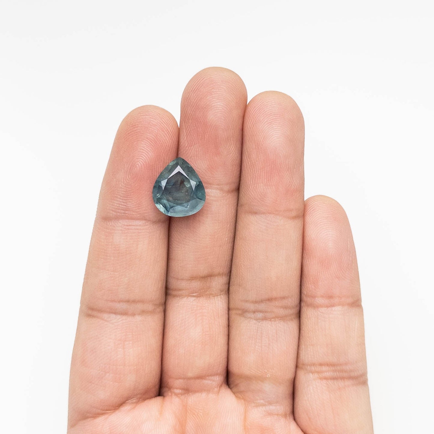 7.75ct 13.36x11.99x6.28mm ペア ブリリアント サファイア 24188-01