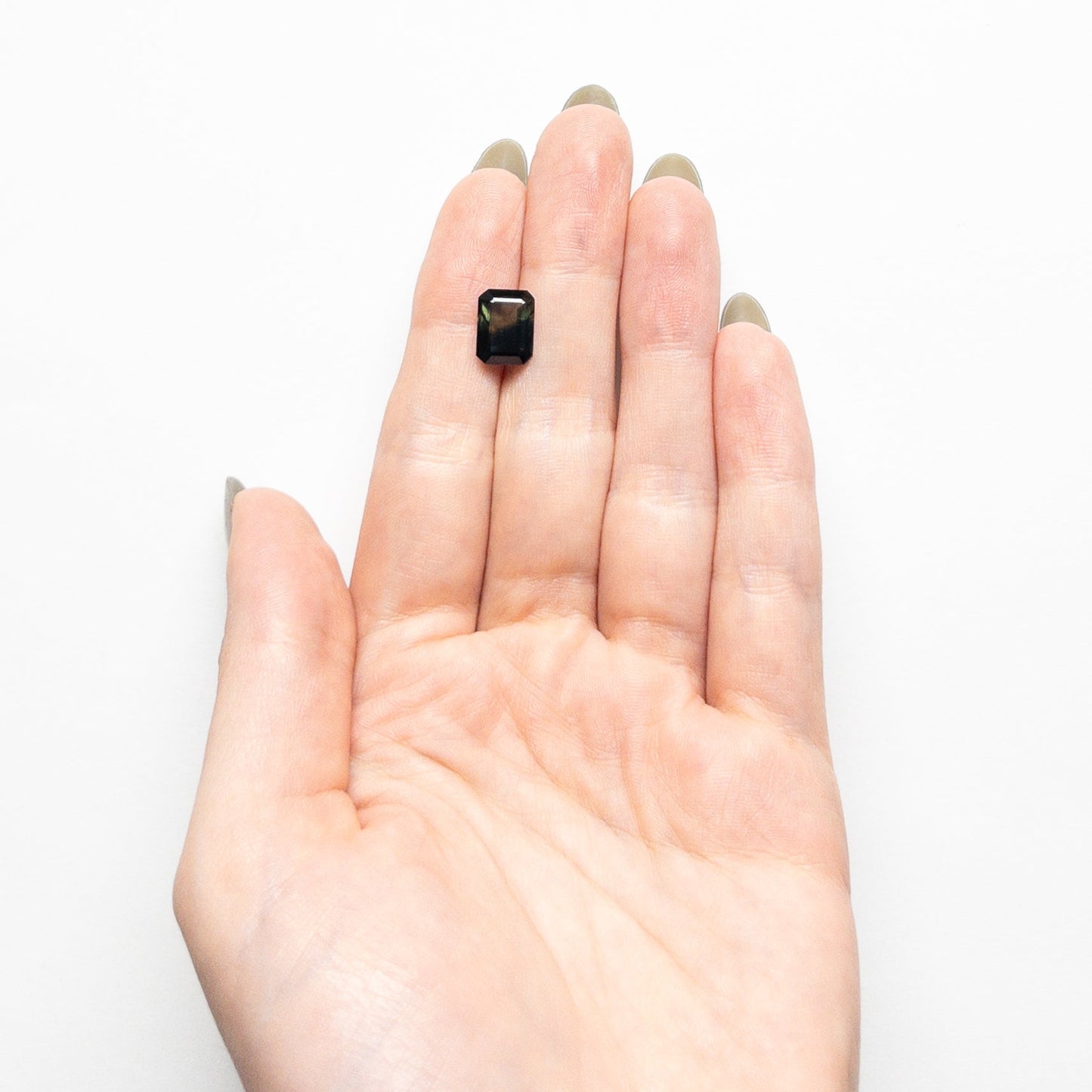 3.29ct 10.03x7.53x4.06mm カットコーナー レクタングル ステップカット サファイア 25065-02