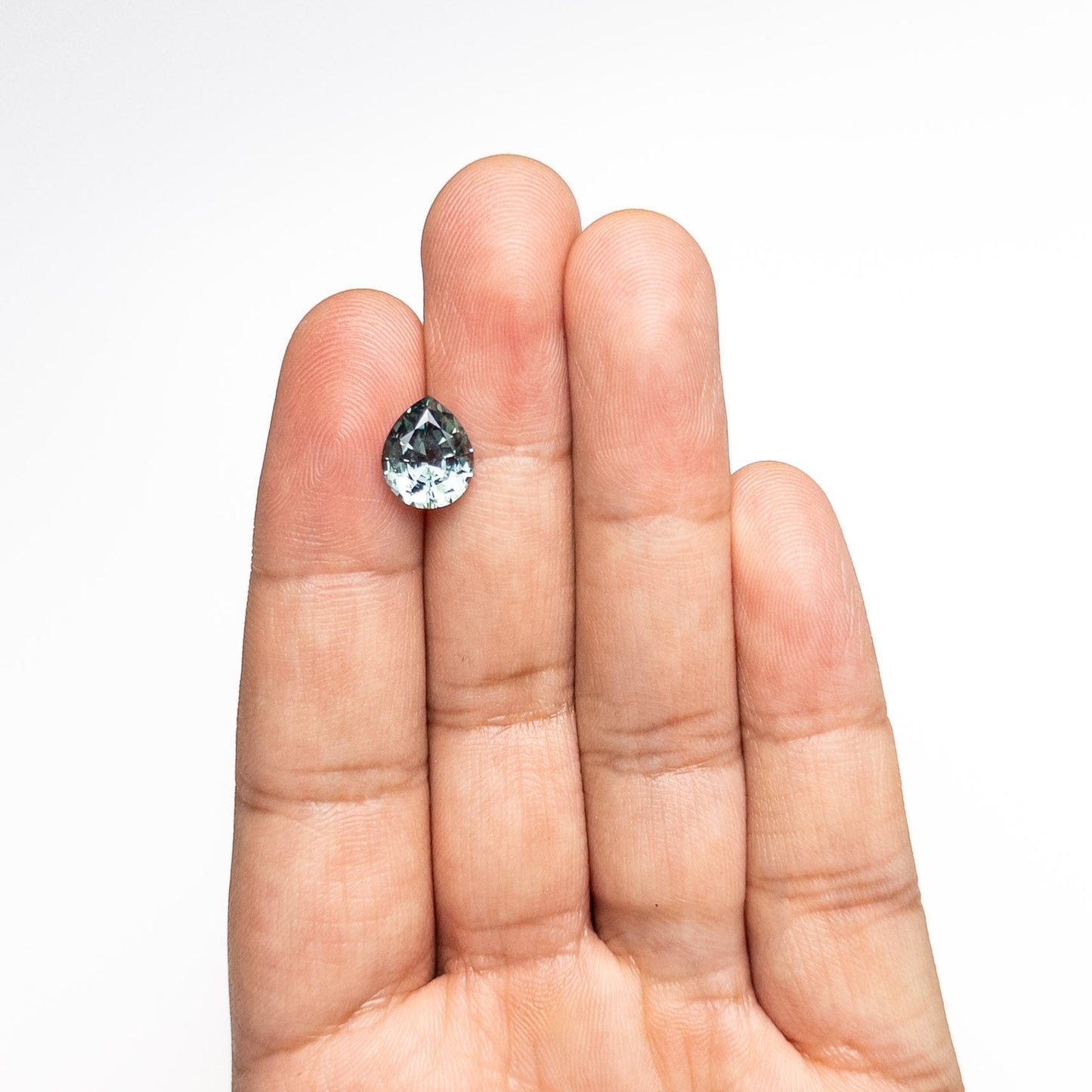 3.36ct 10.31x8.53x5.19mm ペア ブリリアント サファイア 25444-01