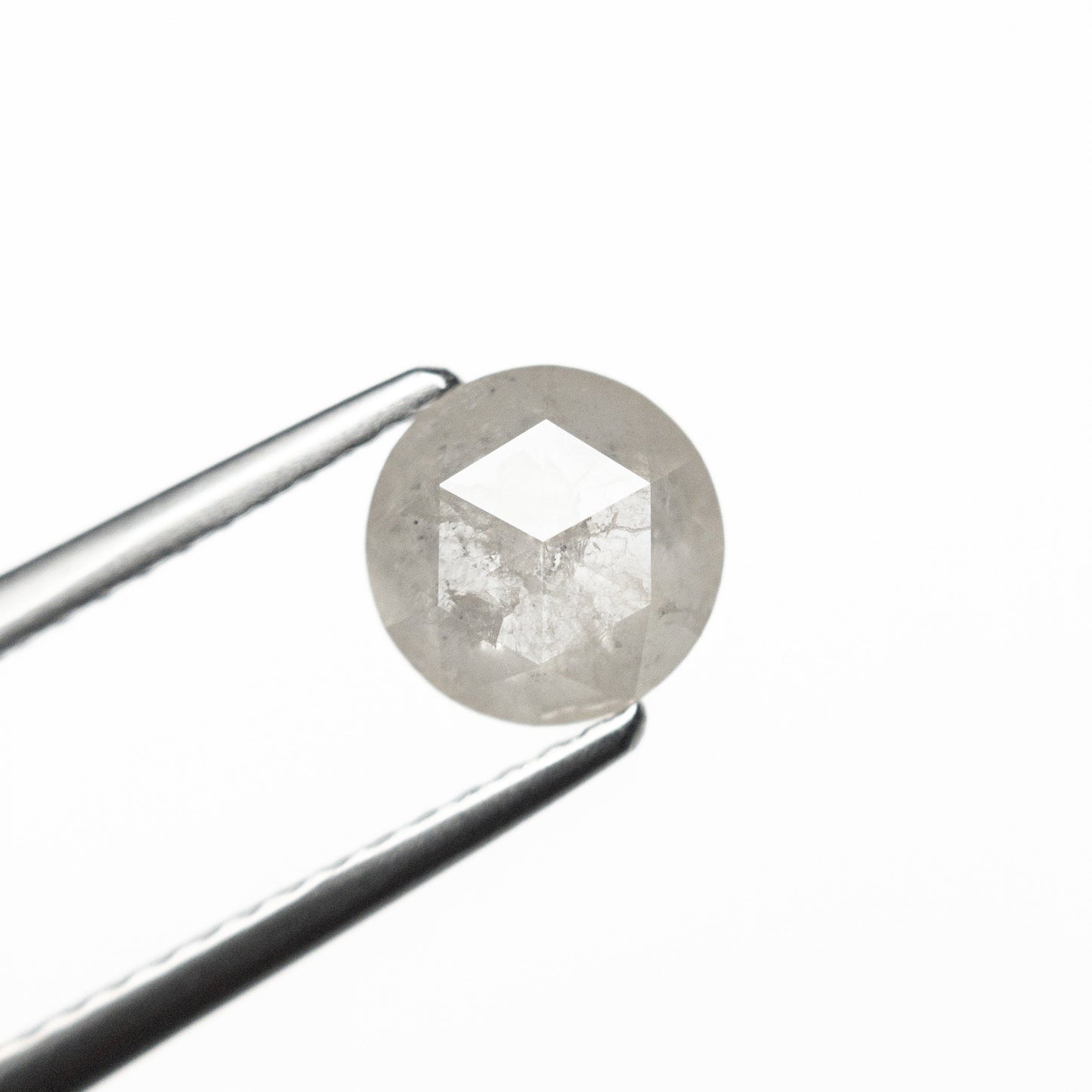 0.91ct 6.40x6.38x2.72mm ラウンド ローズカット 25458-02