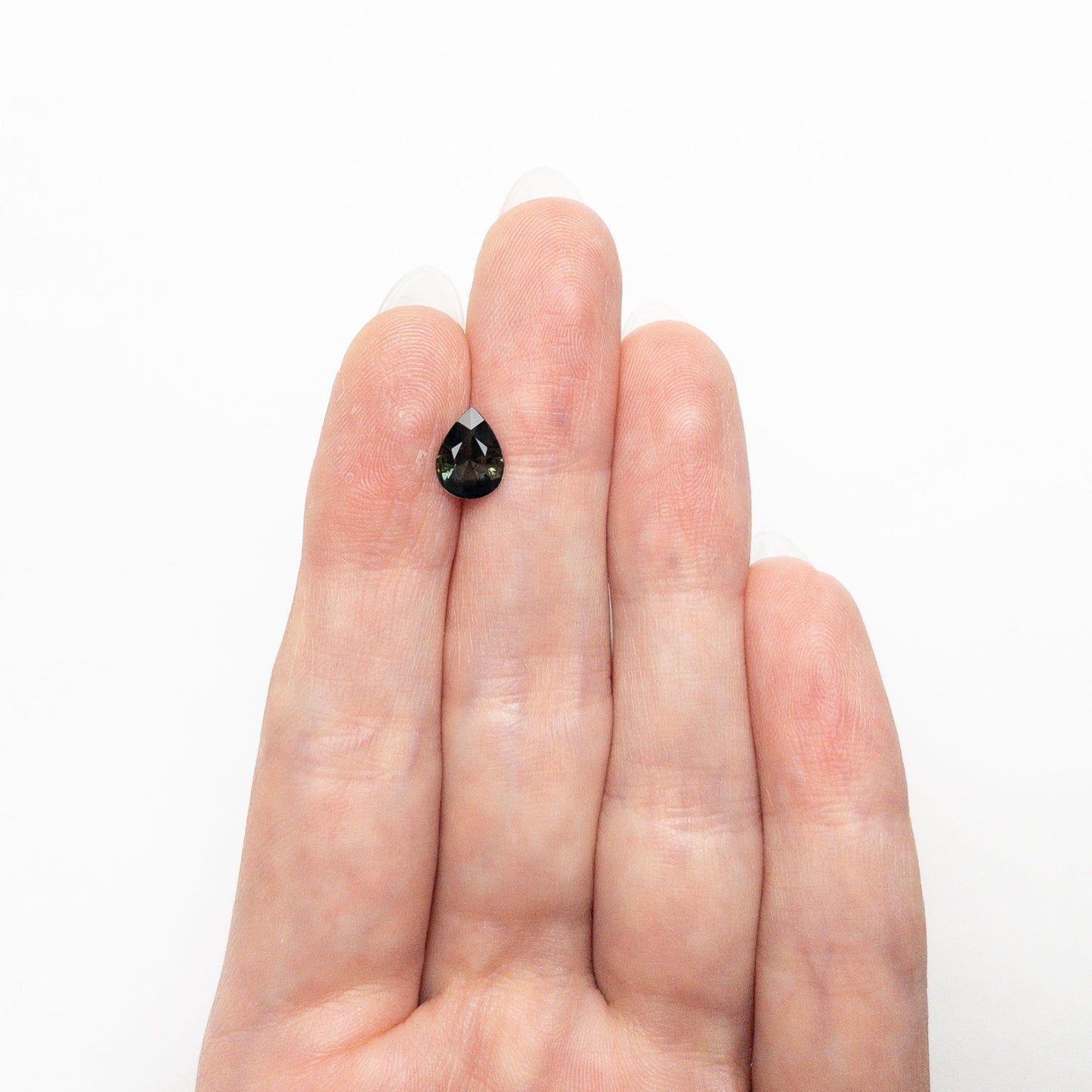 0.96ct 8.09x6.05x3.03mm ペアシェイプ ブリリアント サファイア 25783-10
