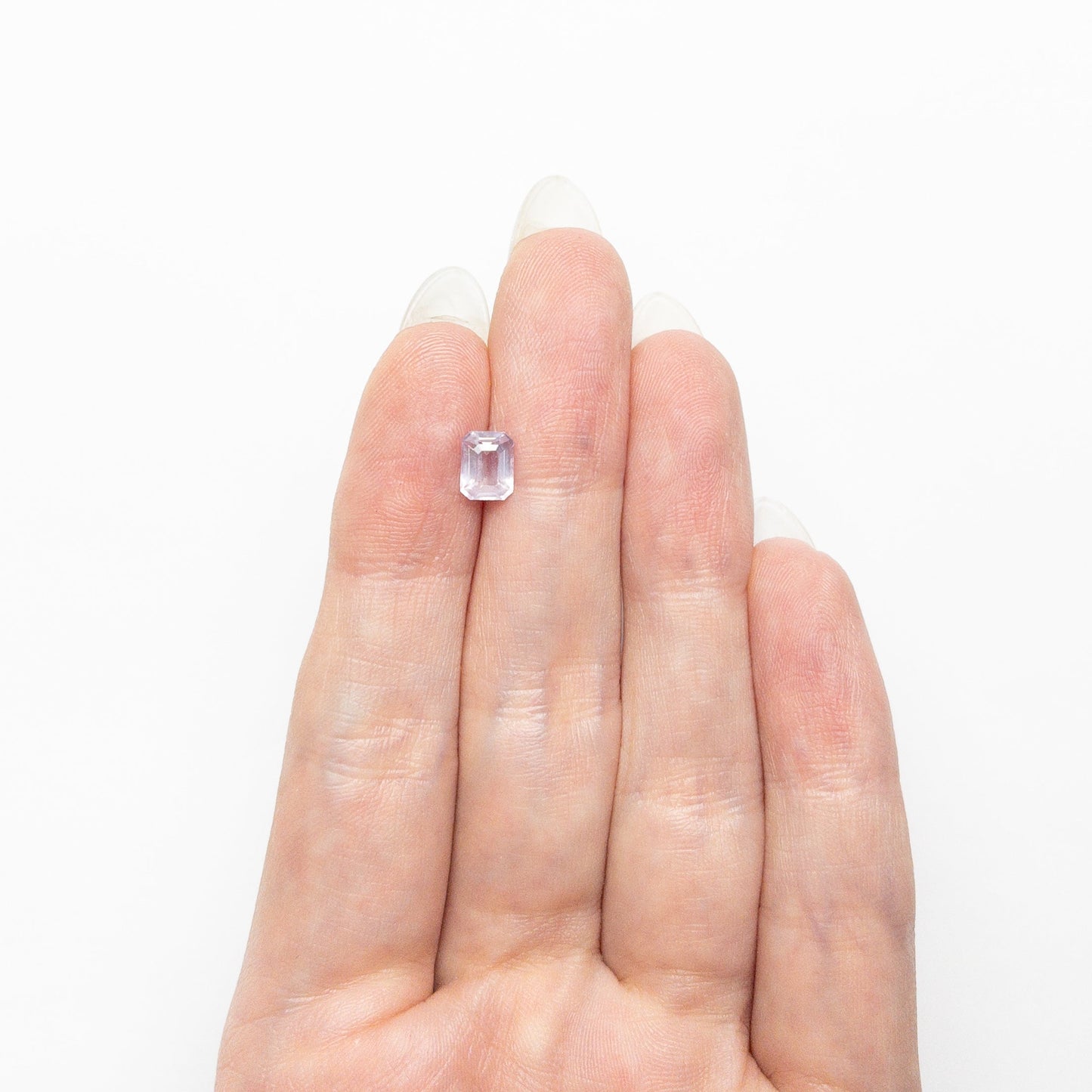1.03ct 6.36x4.81x3.25mm カットコーナー レクタングル ステップカット サファイア 25864-01