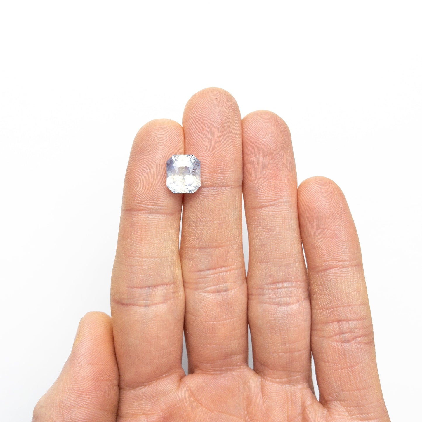 6.54ct 10.32x9.16x7.03mm カットコーナー レクタングル ブリリアント サファイア 26092-01