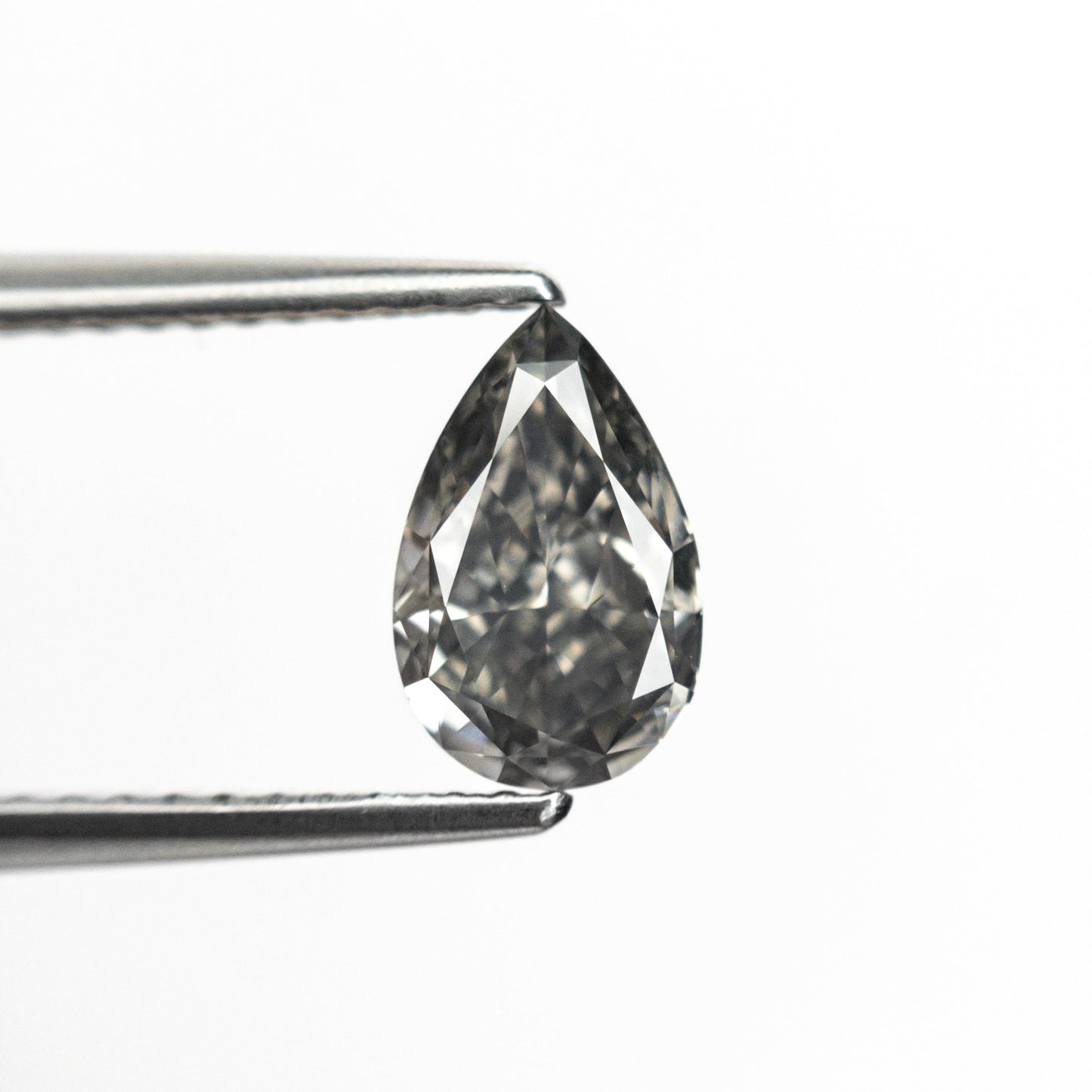 1.02ct 8.24x5.25x3.31mm GIA SI2 Fancy Grey Pear Brilliant 26129-01