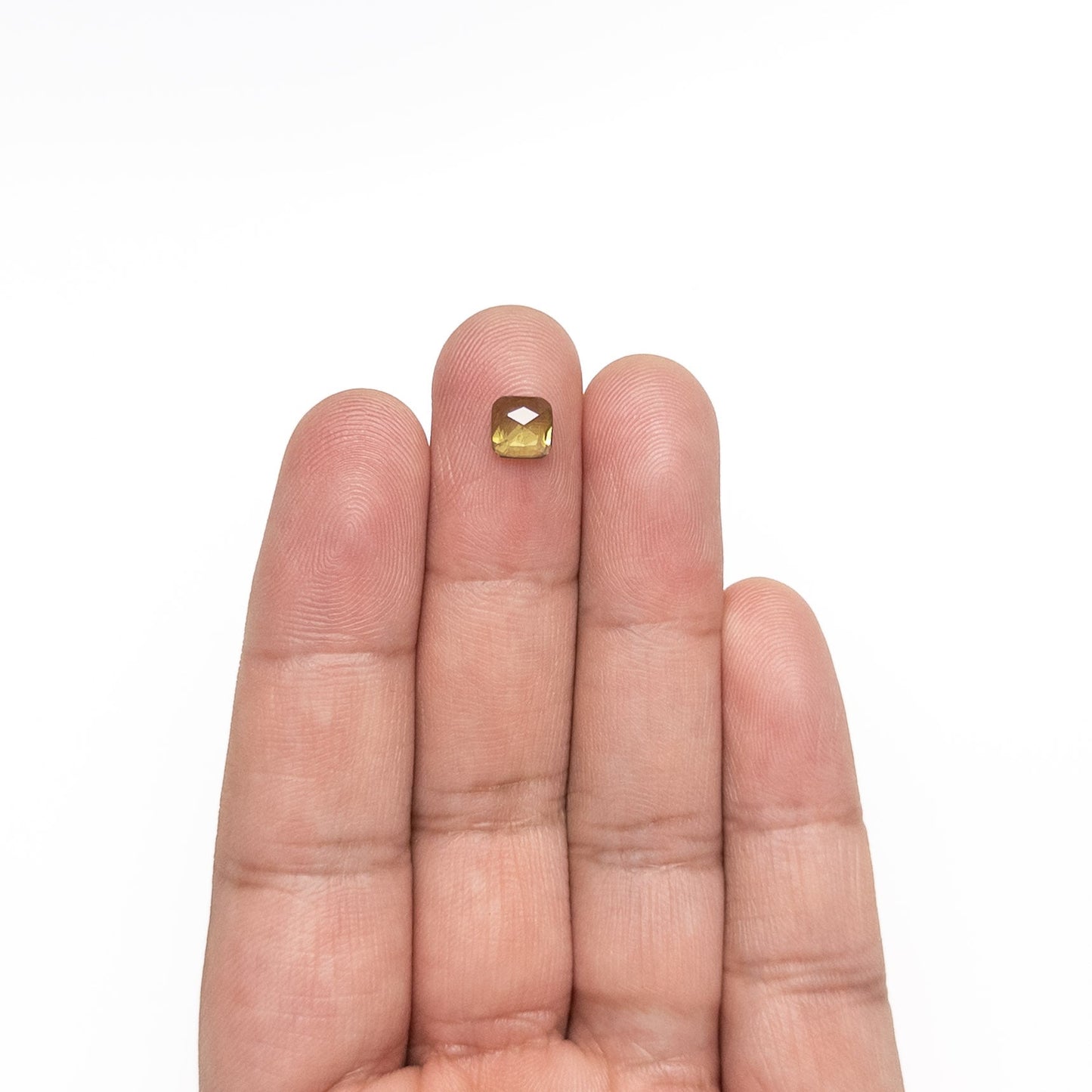 0.97カラット 6.09x6.02x2.44mm カットコーナー レクタングル ローズカット サファイア 26327-100