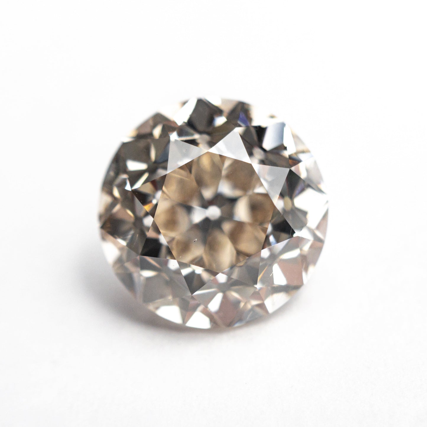 5.10ct 10.28x10.25x7.23mm SI1 C3 モダンアンティーク オールドヨーロピアンカット 27077-01