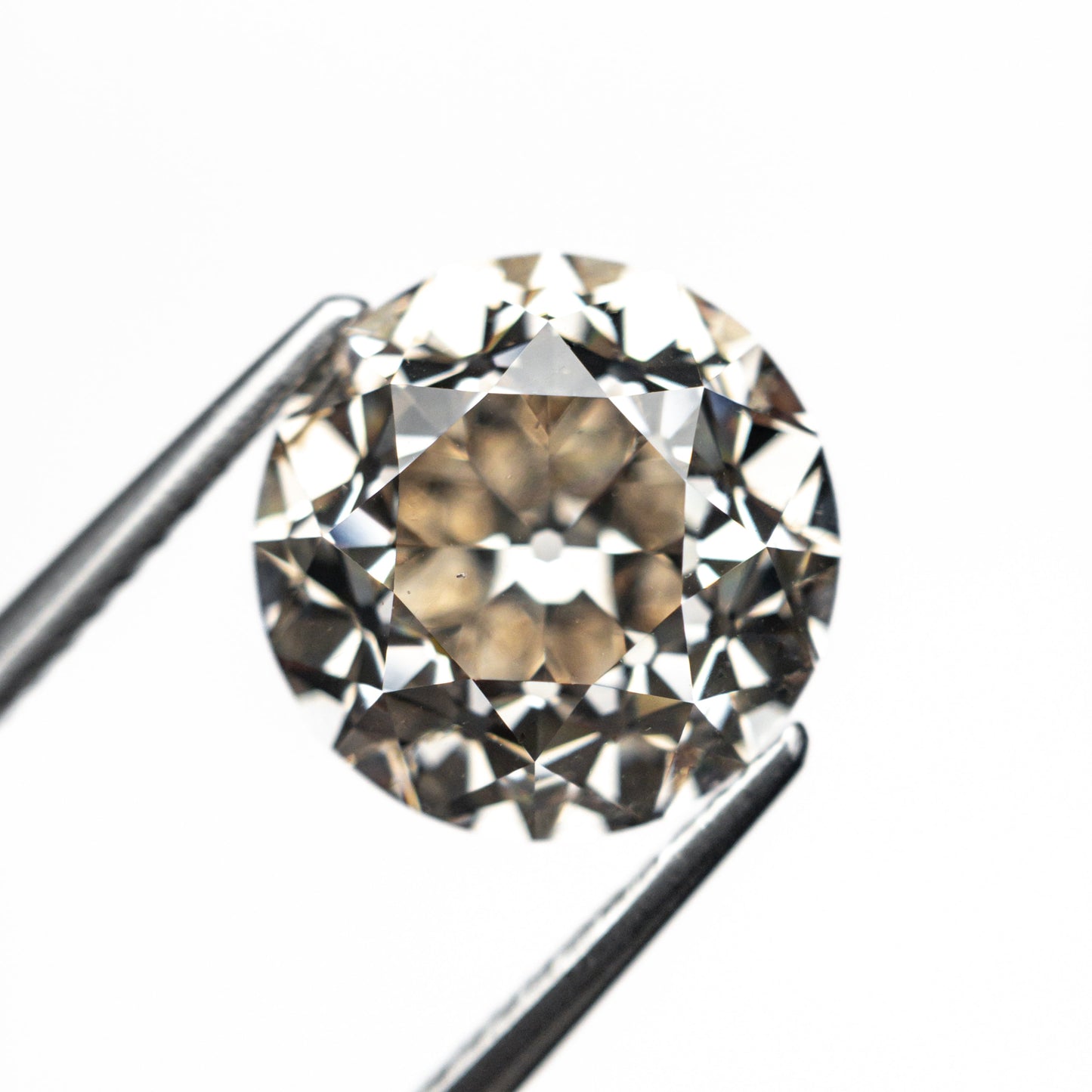 5.10ct 10.28x10.25x7.23mm SI1 C3 モダンアンティーク オールドヨーロピアンカット 27077-01