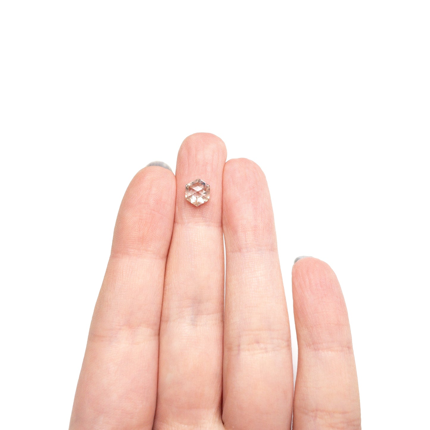 1.54ct 7.59x6.57x3.89mm ヘキサゴンローズカット 27537-06