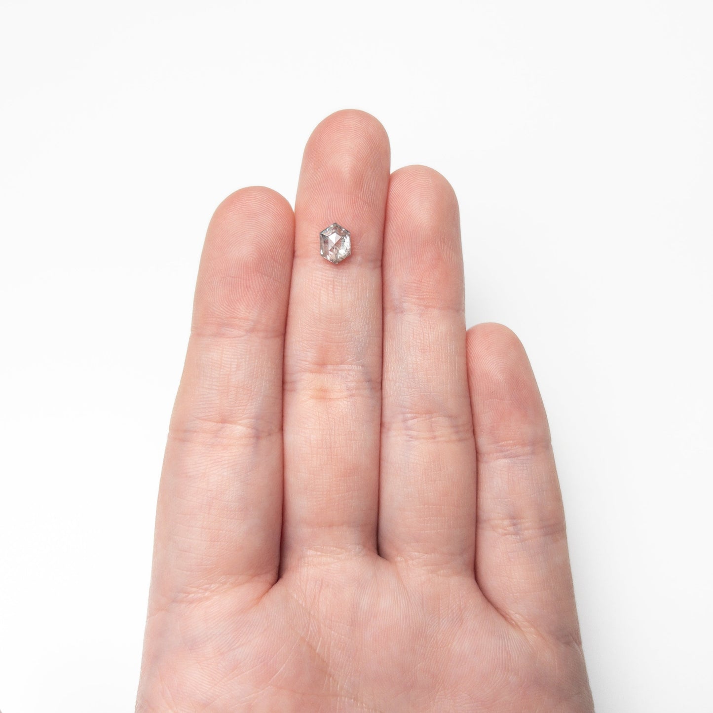 0.96ct 6.77x5.05x3.33mm ヘキサゴンローズカット 27538-06