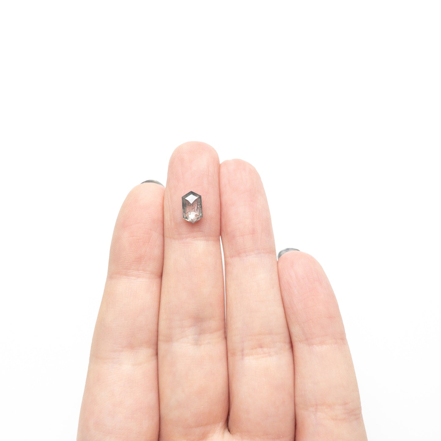 1.12カラット 8.40x5.11x2.63mm ヘキサゴン ローズカット 27539-10