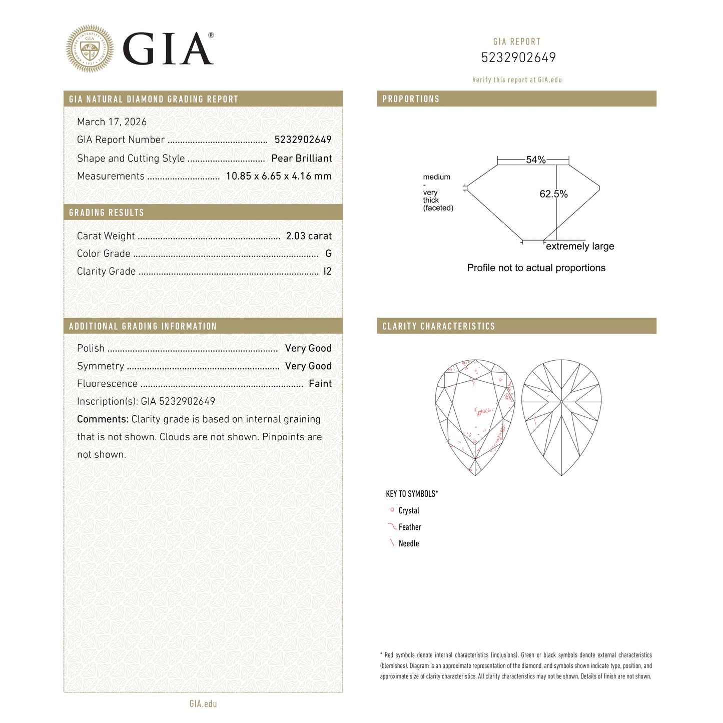 2.03ct 10.82x6.63x4.14mm ファンシーホワイト モダンアンティーク ペア ブリリアント 25475-01