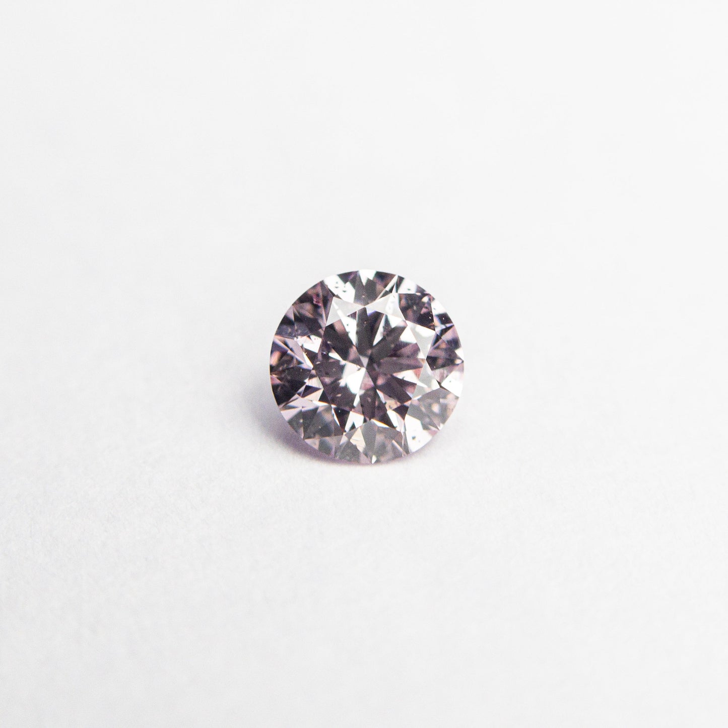 0.28ct 4.28x4.25x2.56mm GIA I1 ファンシー パープリッシュ ピンク ラウンド ブリリアント 24167-01