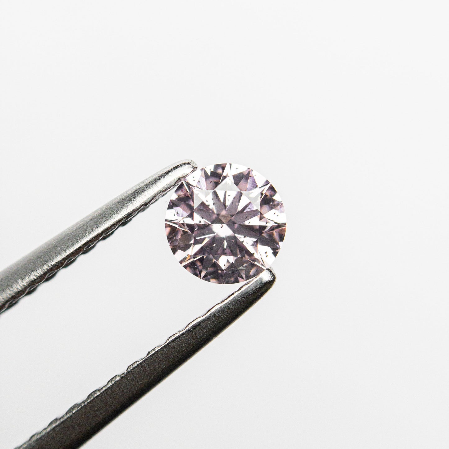 0.28ct 4.28x4.25x2.56mm GIA I1 ファンシー パープリッシュ ピンク ラウンド ブリリアント 24167-01