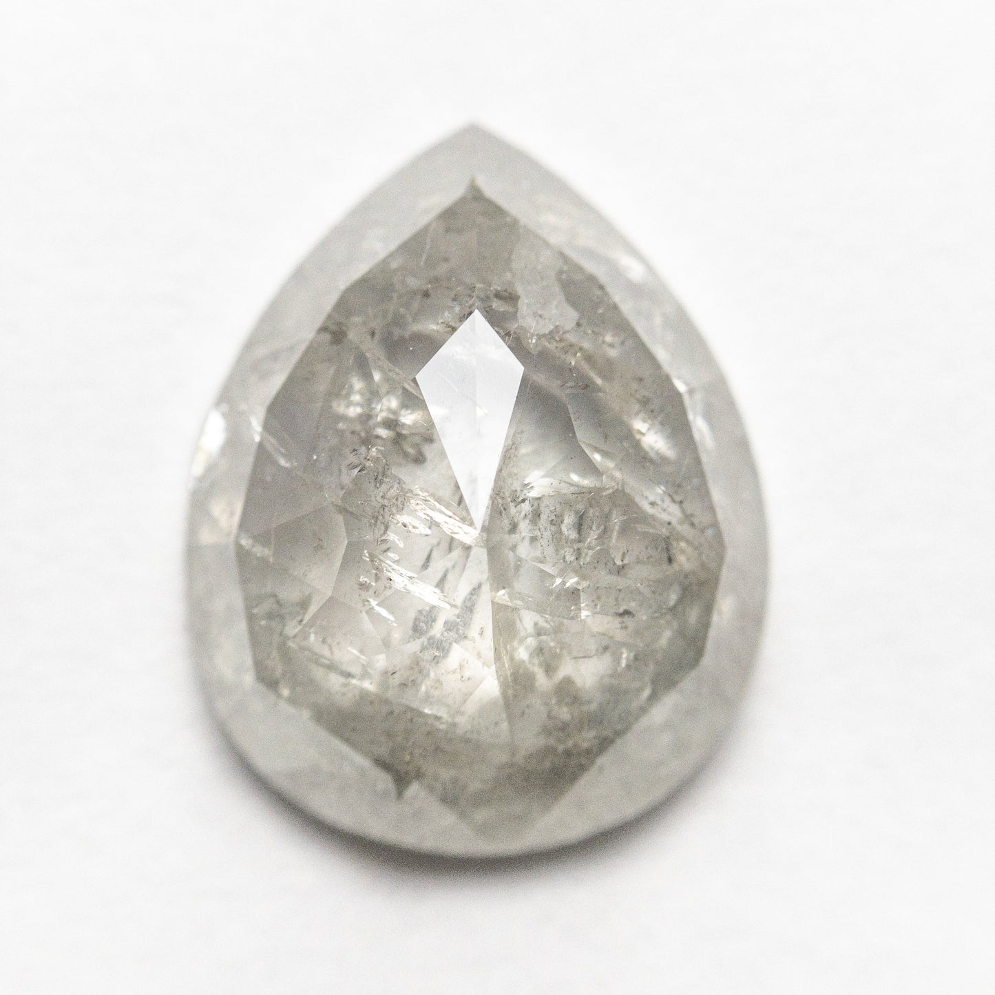 4.55ct 12.83x10.27x4.40mm ペアー ローズカット 20001-07