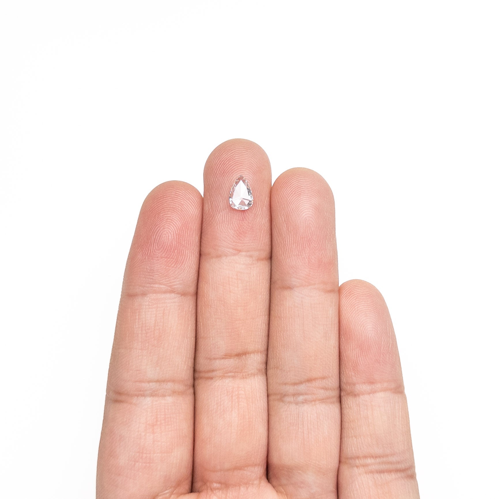 0.59ct 7.62x5.19x1.78mm SI2 G ペア ローズカット 20027-21