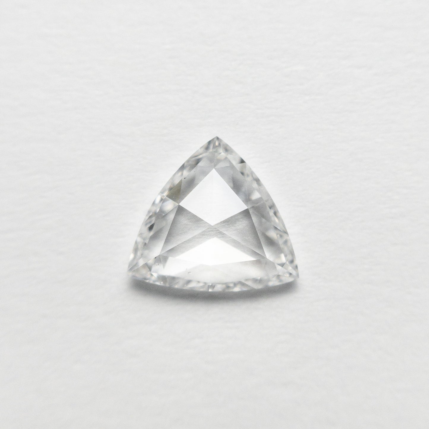 0.72ct 6.68x7.38x1.96mm SI1 F トリリオン ローズカット 🇨🇦 21300-01