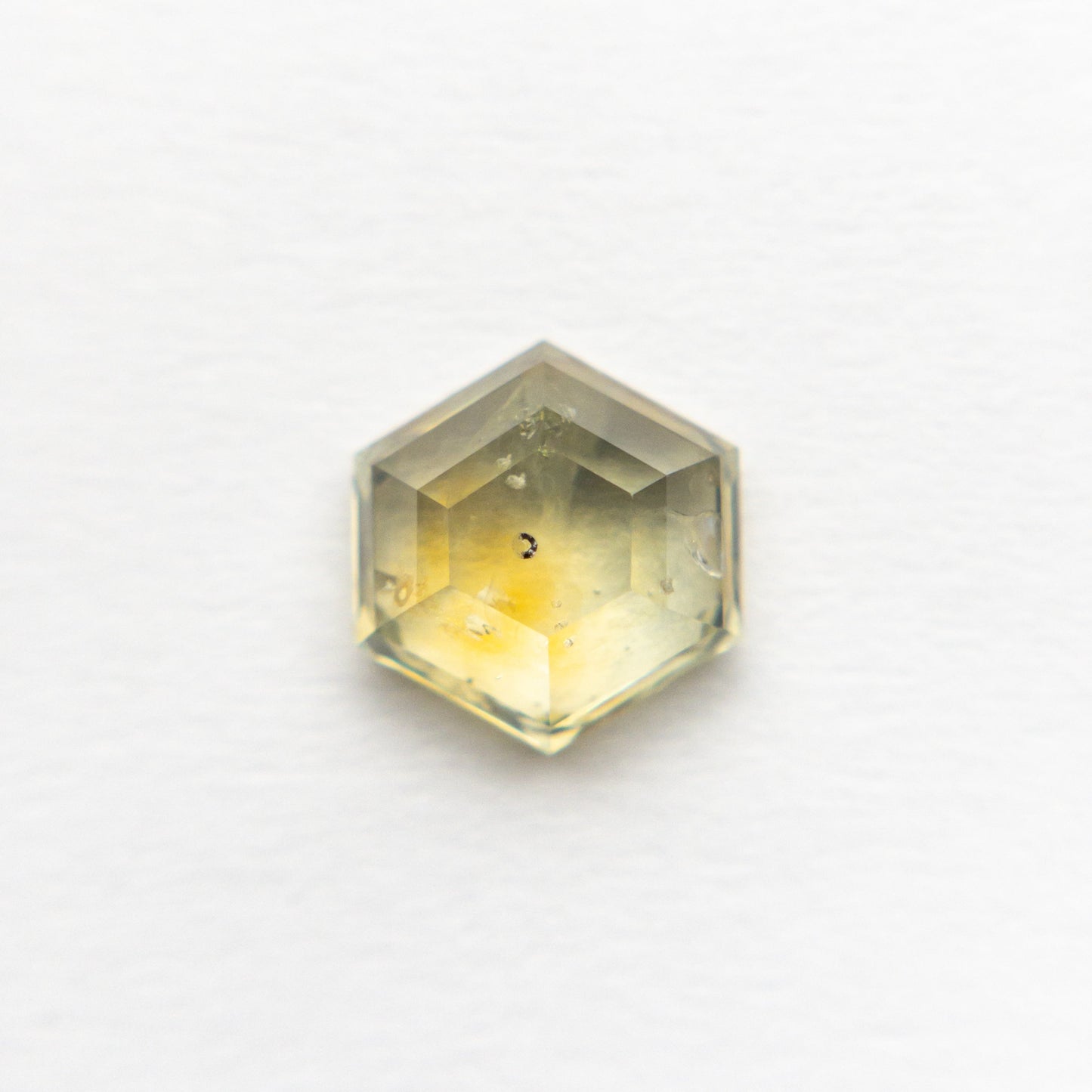 1.51ct 6.53x6.97x3.31 ヘキサゴン ダブルカット サファイア 21592-09