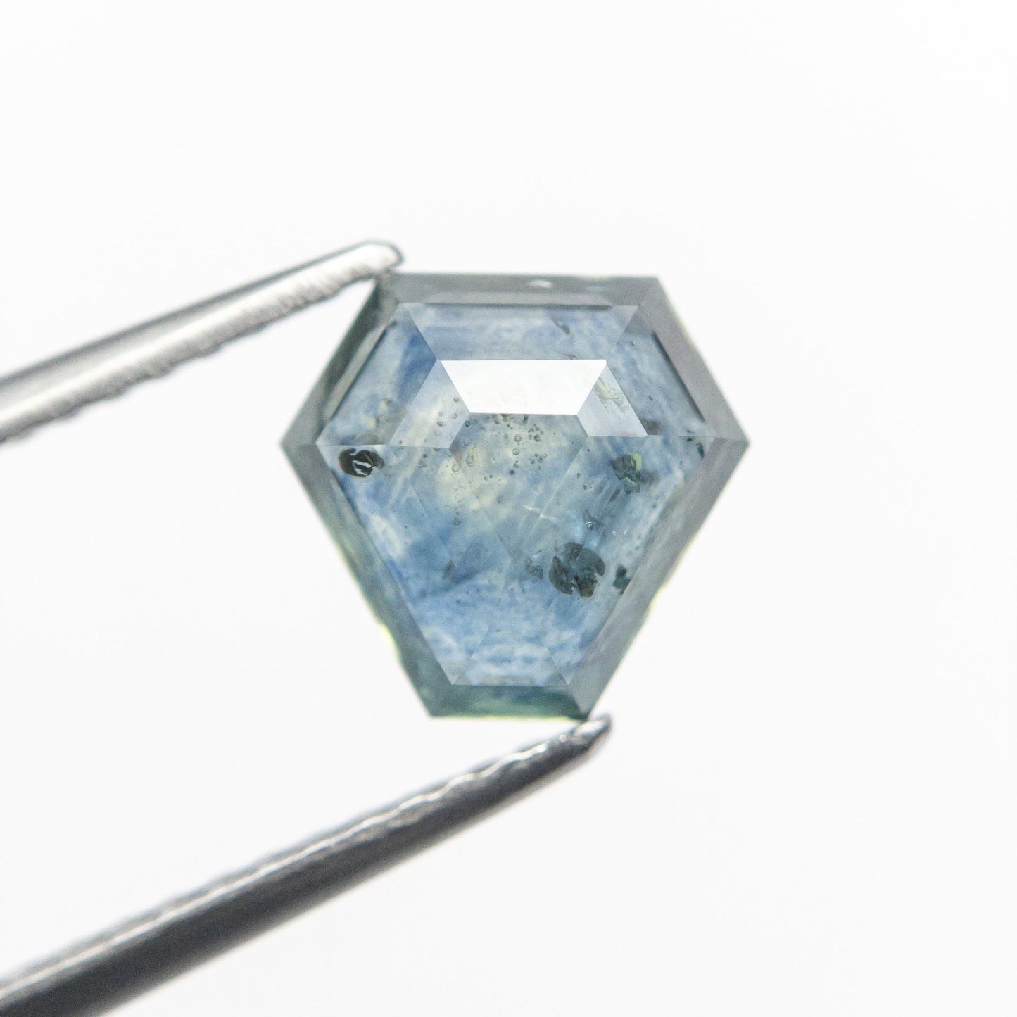 1.85ct 7.28x7.70x3.45mm シールド ローズカット サファイア 21603-19