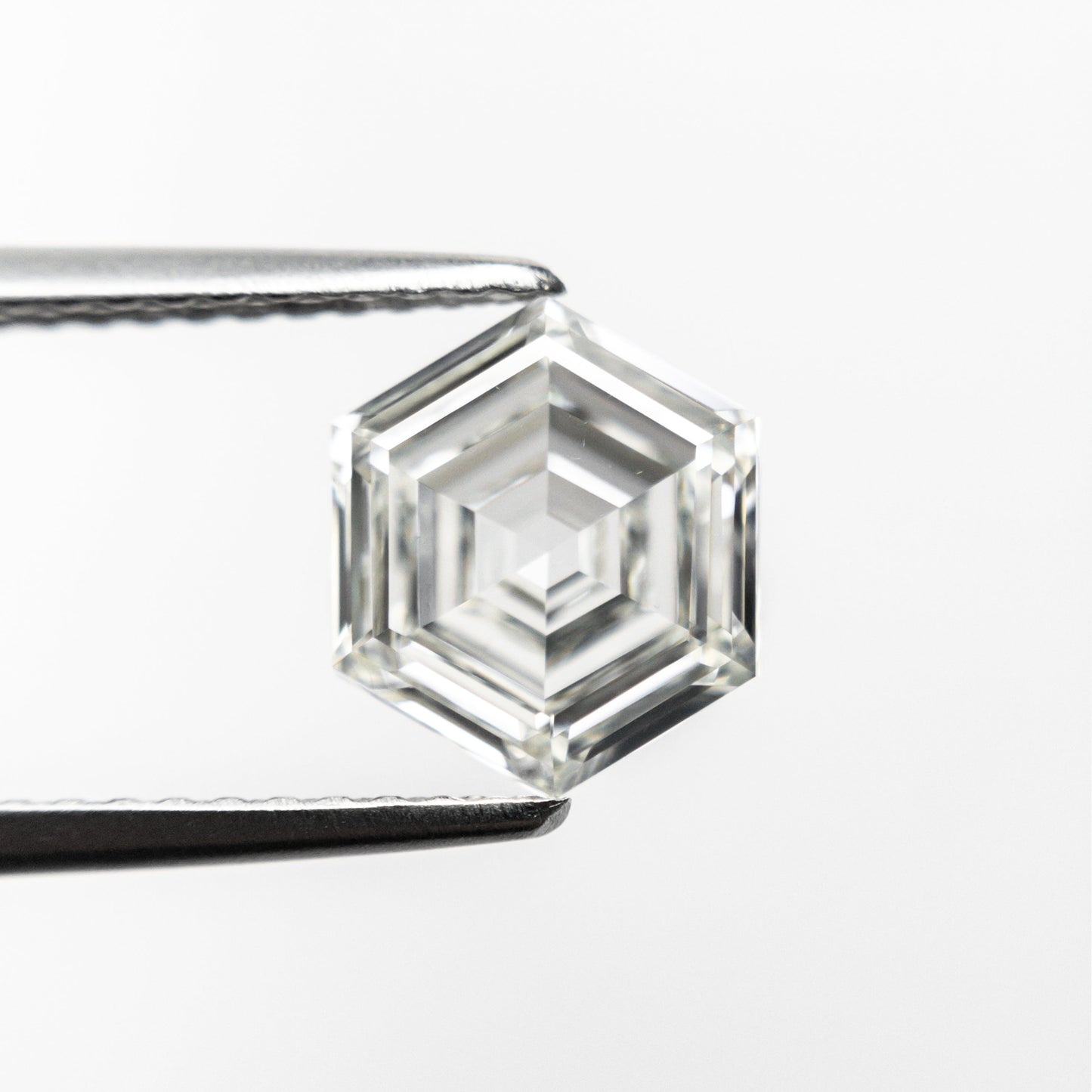 1.50ct 8.19x6.97x3.12mm GIA VS2 J ヘキサゴン ステップカット 21961-01