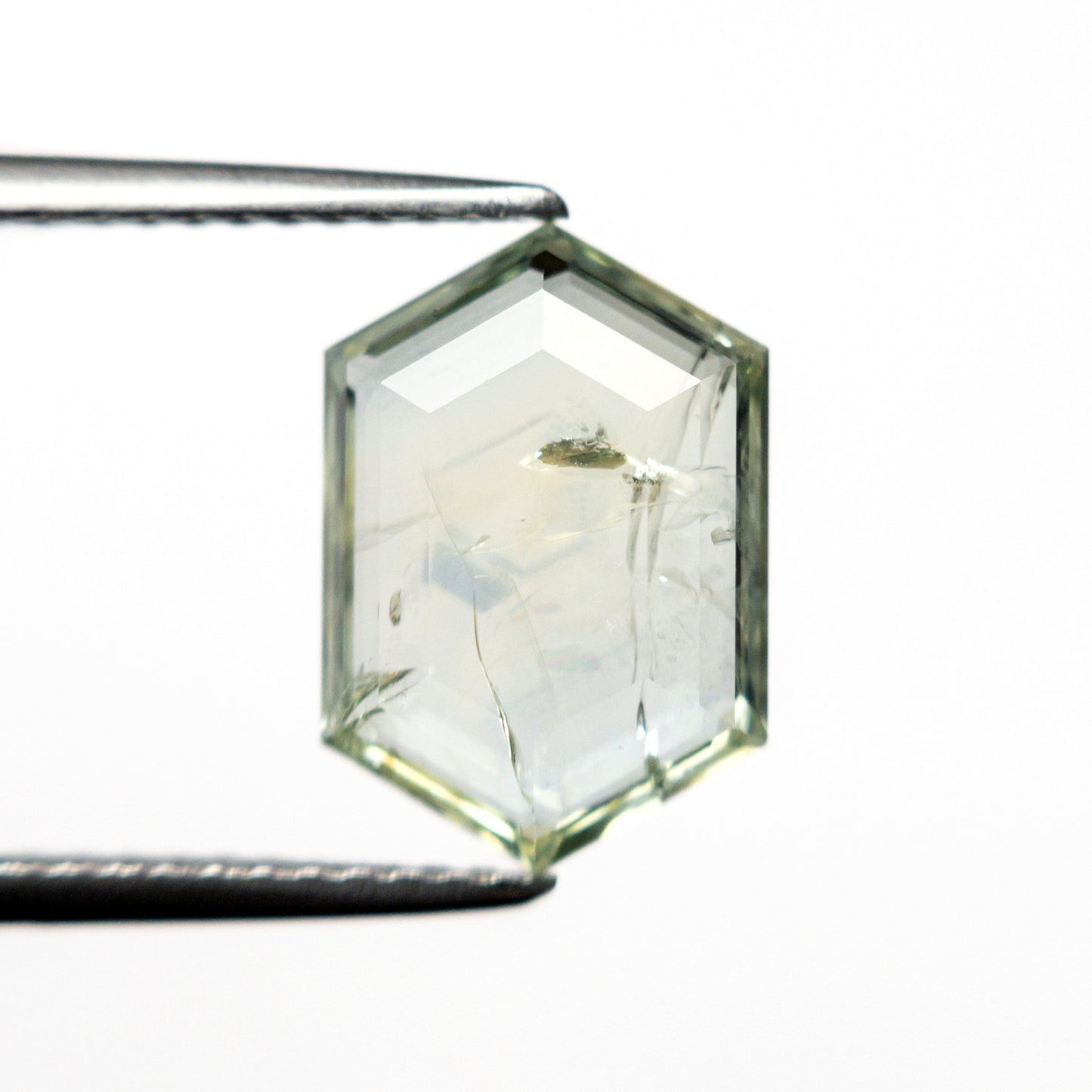 3.24ct 11.77x8.12x2.79mm ヘキサゴンステップカットサファイア 22434-118