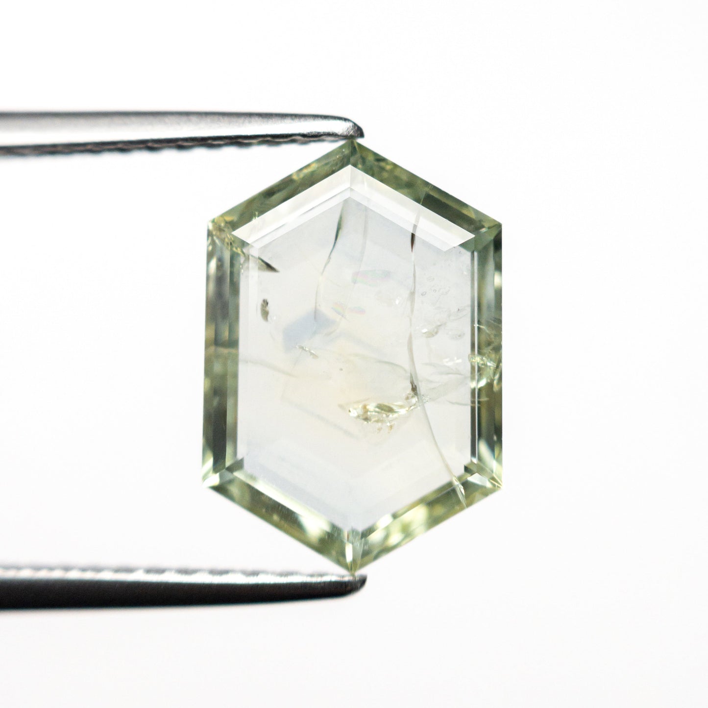 3.24ct 11.77x8.12x2.79mm ヘキサゴンステップカットサファイア 22434-118