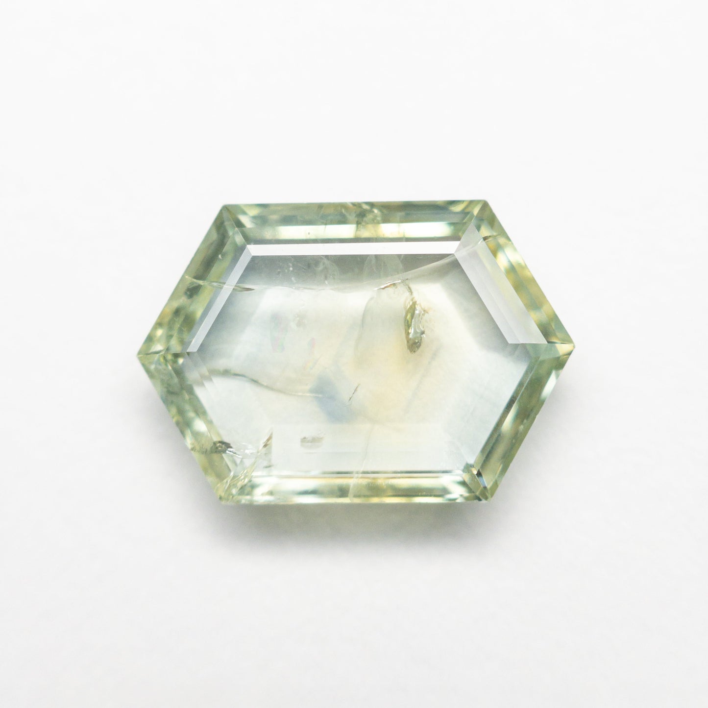 3.19ct 11.38x10.17x3.05mm ヘキサゴンステップカットサファイア 22434-119