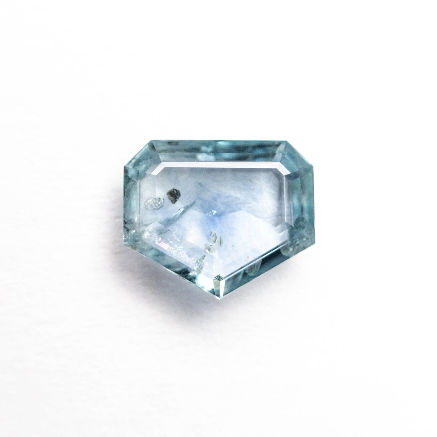 1.23ct 7.34x6.15x2.28mm ペンタゴン ローズカット サファイア 22434-62