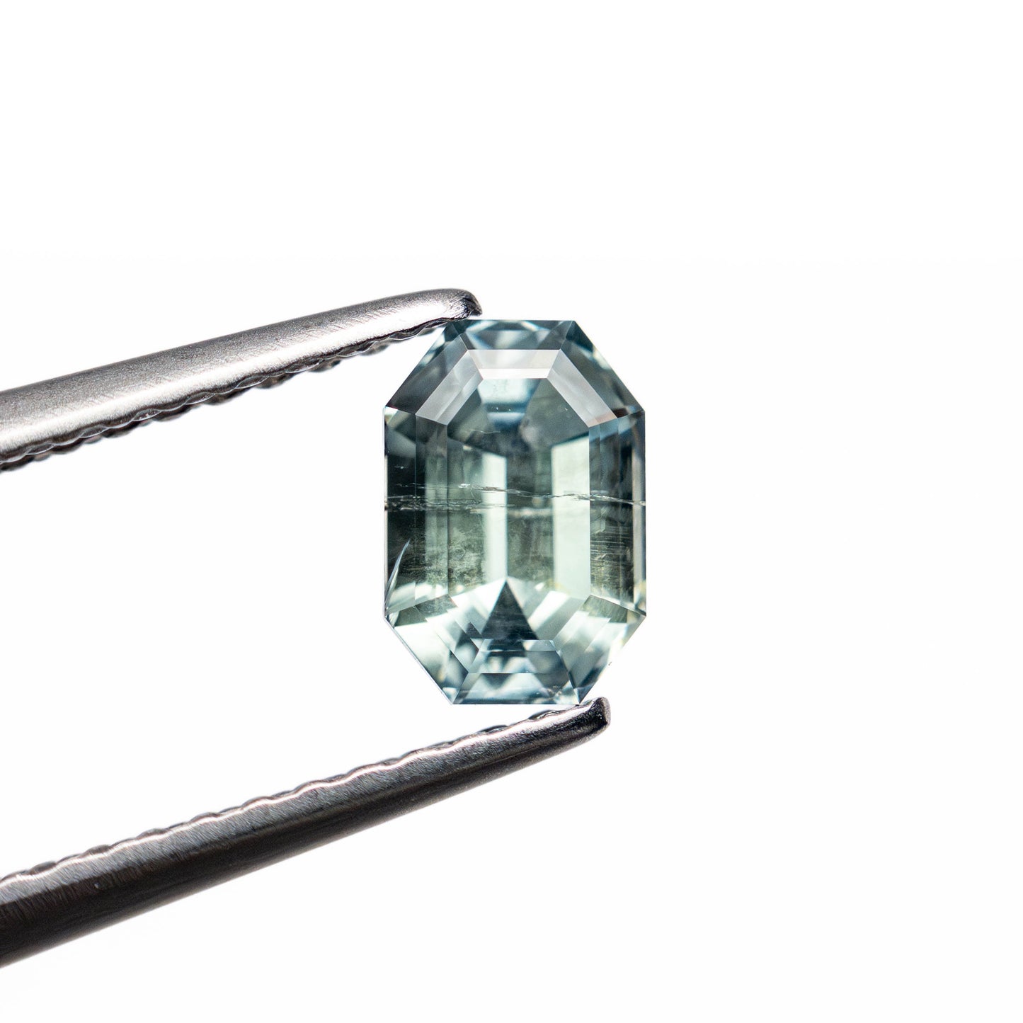 1.00ct 6.10x4.16x3.84mm カット コーナー レクタングル ステップ カット サファイア 23699-12