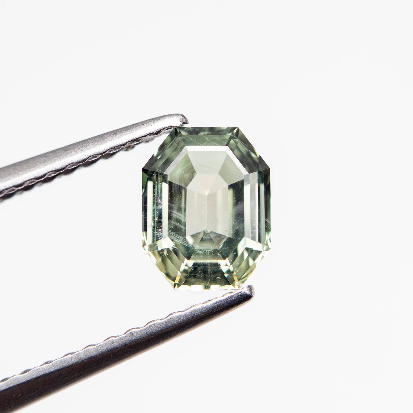 1.00ct 6.33x4.98x3.20mm カットコーナー レクタングル ステップカット サファイア 23700-10