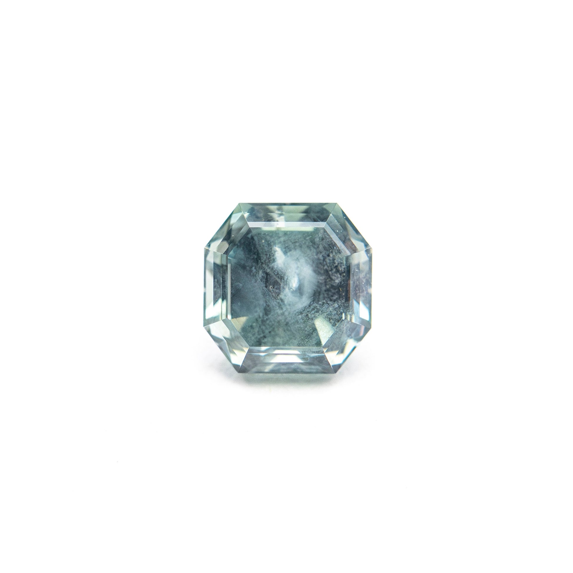0.88ct 5.01x4.94x3.87mm カットコーナースクエアステップカットサファイア 23903-11