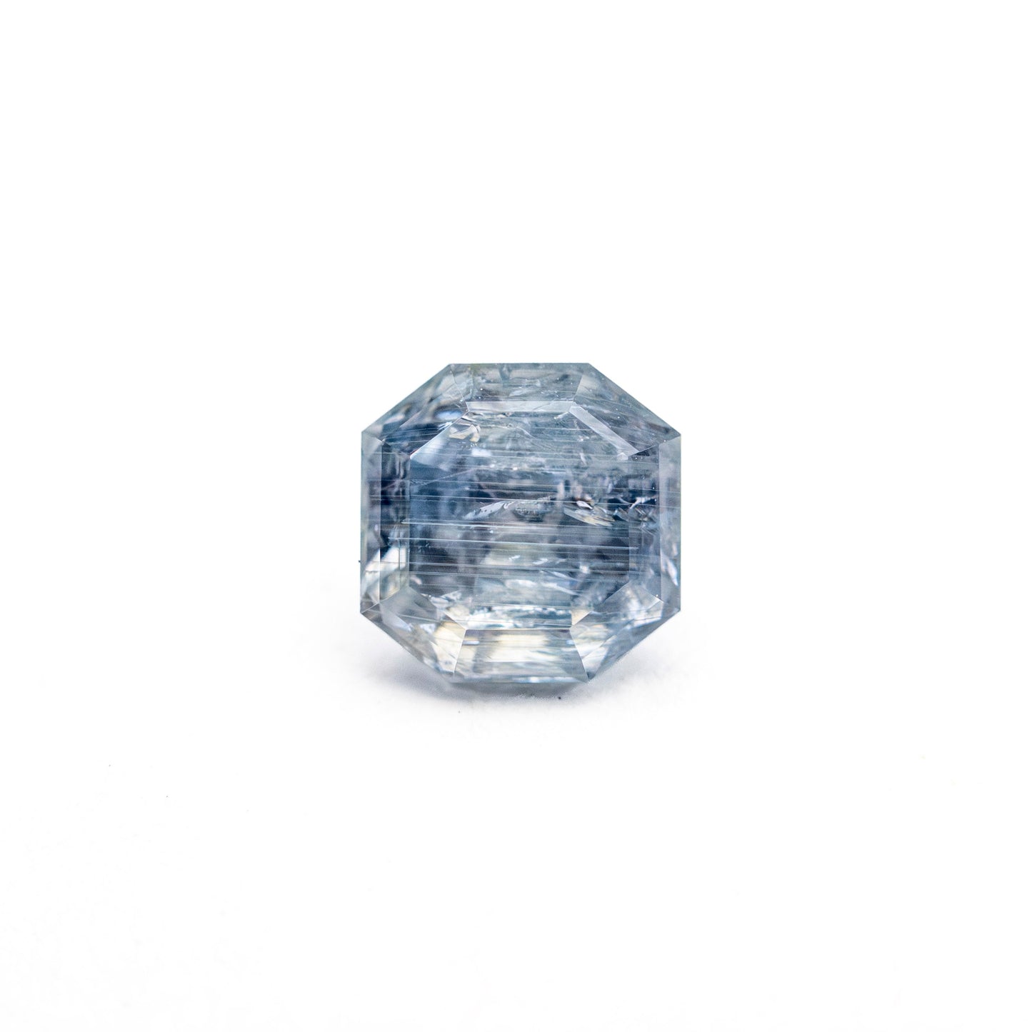 0.91ct 5.09x5.08x3.92mm カットコーナースクエアステップカットサファイア 23903-13