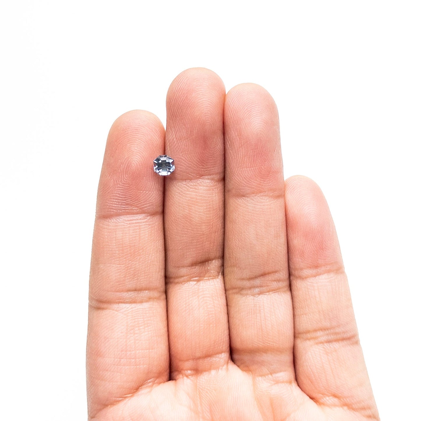 0.91ct 5.07x5.03x4.12mm カットコーナースクエアステップカットサファイア 23903-16