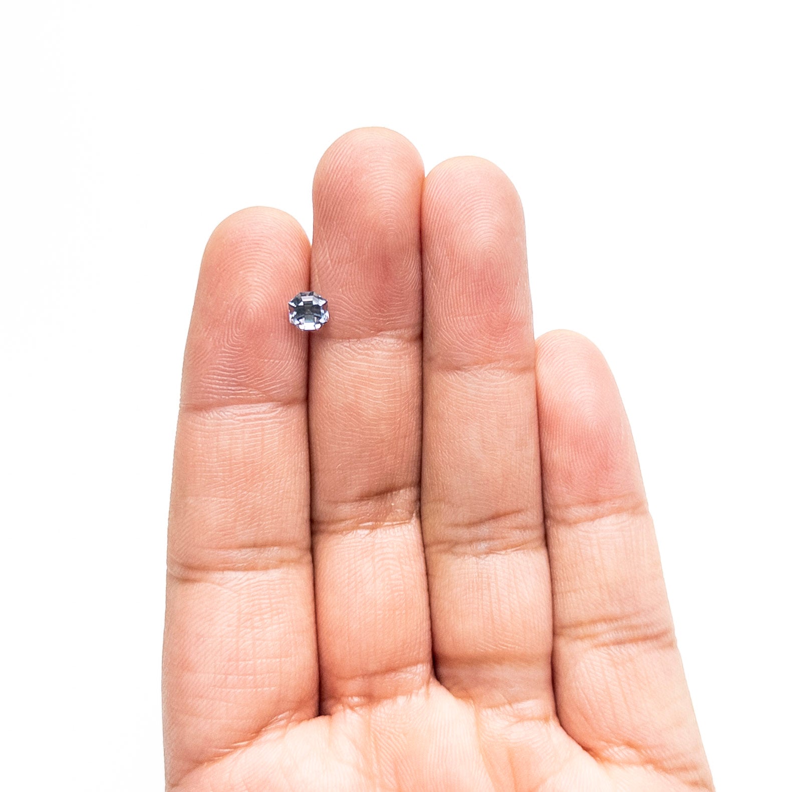 0.91ct 5.07x5.03x4.12mm カットコーナースクエアステップカットサファイア 23903-16