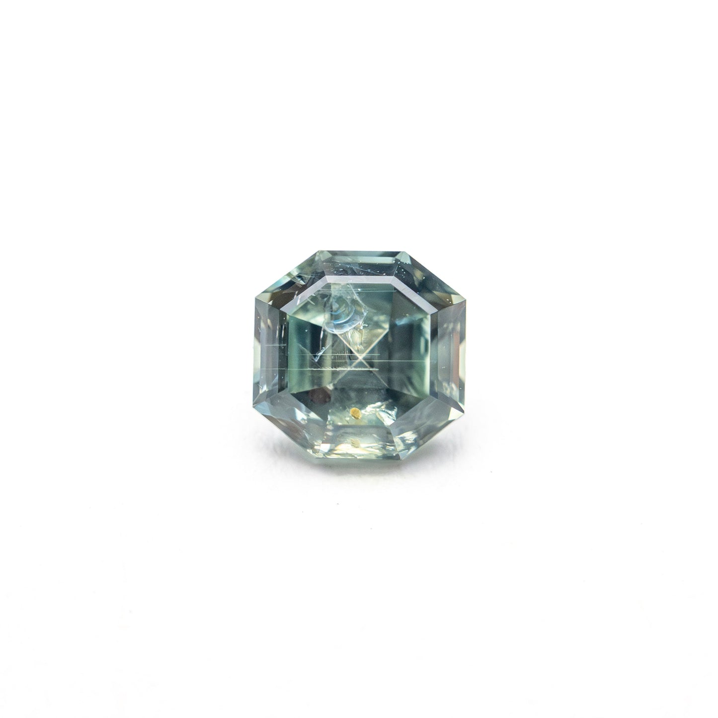 0.75ct 4.99x4.89x3.41mm カットコーナースクエアステップカットサファイア 23903-18