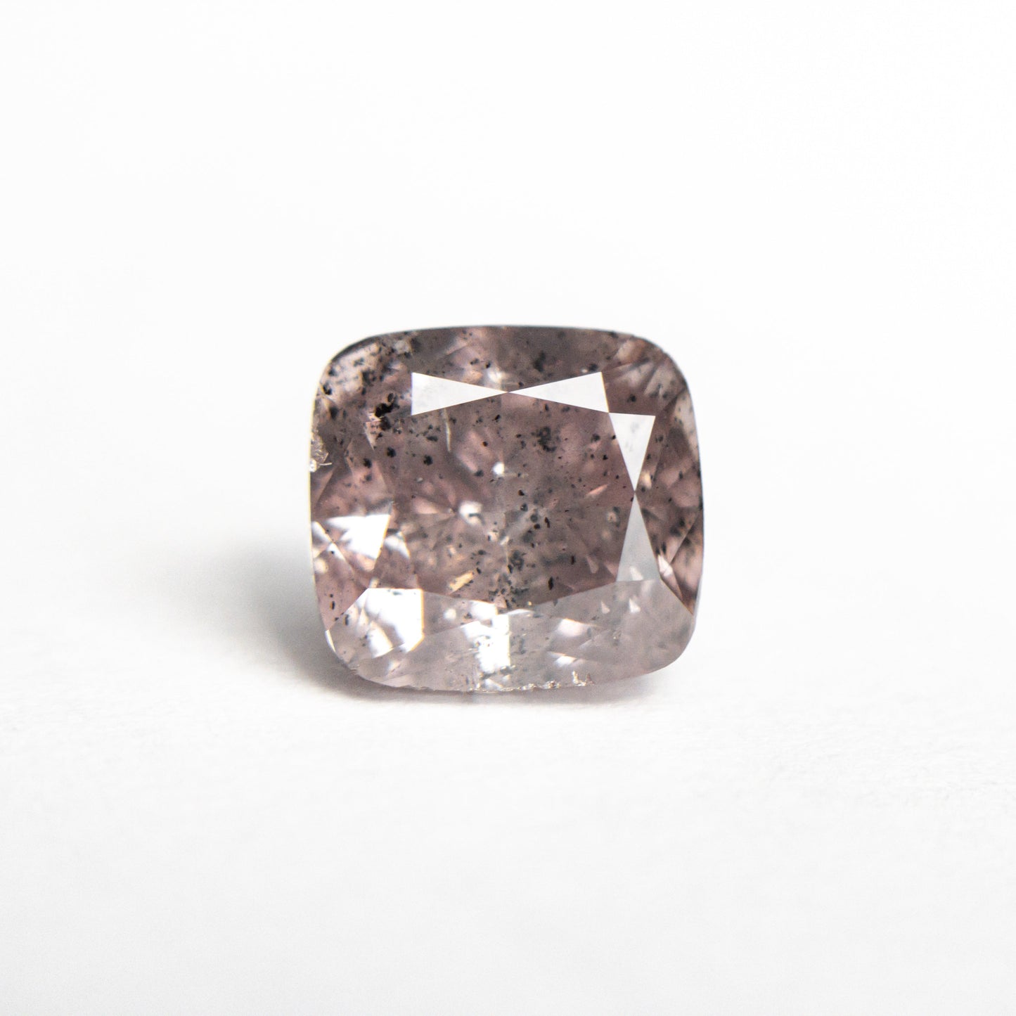 2.03ct 7.11x6.65x4.61mm GIA I2 ファンシー ブラウンニッシュ パープリッシュ ピンク クッション ブリリアント 23911-01